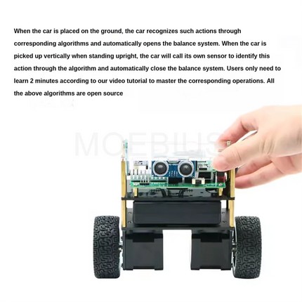 Assembled Stepper Motor 2WD Smart Balance Robot Car Stm32 Two Wheel Self Balance Car Kit