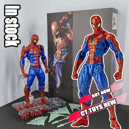Full Range In Stock Ct Toys Spiderman Mafex 143 Ben Reilly Comic Ver The Amazing Spider-Man 001 Anime Action Figure Toys Gift