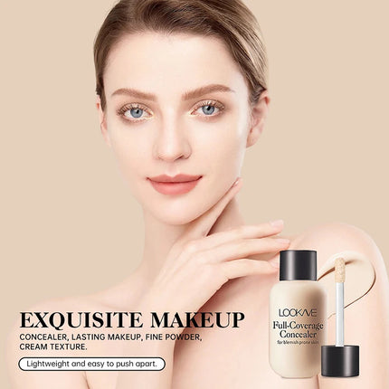 Waterproof Liquid Concealer Foundation Cream Lasting Full Coverage Acne Spot Dark Circles Concealer Cream Face Makeup Cosmetic