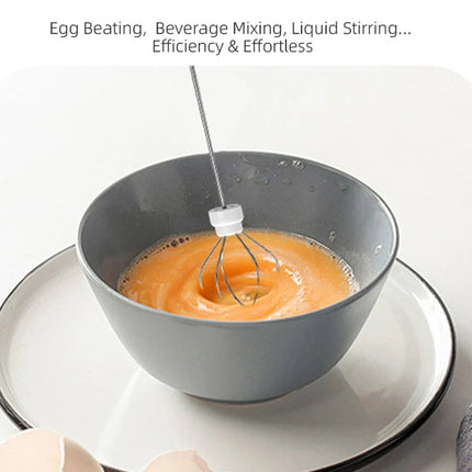 UPGRADED Electric Coffee Frother/MILK Whisk+Egg Beater MINI Food Blender USB Rechargeable Handheld Three Speeds Espresso Tools