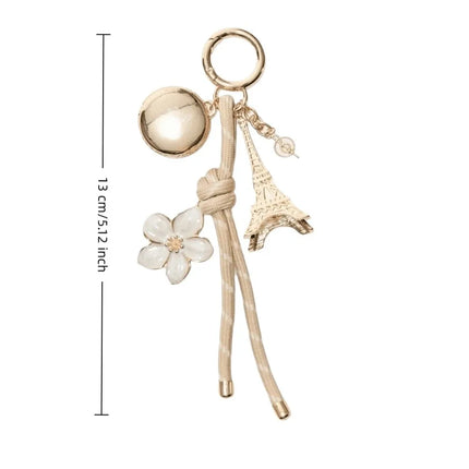 Mini Alloy Material Rope Keyring Cute Elegant Resin Fruit Shape Keychain Red Tomato Heart Bag Pendant Charms School