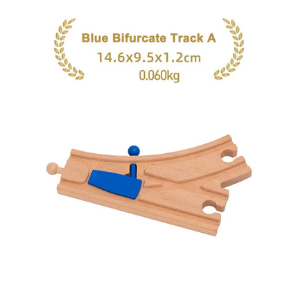 Kinds Of Wooden Track Accessories Beech Wood Railway Train Track Toys Fit for Biro All Brands Wooden Tracks Kids Education Toys