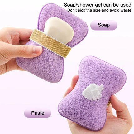 1Pc Bath Sponge Face Wash 2-in-1 Soap Bag Soft Clean Puff Reusable Makeup Remover Exfoliating Pads For Daily Cleansing Skin Care