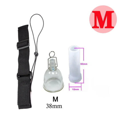 Penis Pump Extender Enlargement Belt Sleeve Vacuum Cup Hanger Set Sex Toys for Men Penile Enhancer Stretcher Bigger Tension Kit