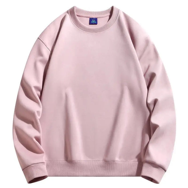 Men's and women's velvet crew neck sweater jumper casual wear cotton custom embroidery logo clothing design