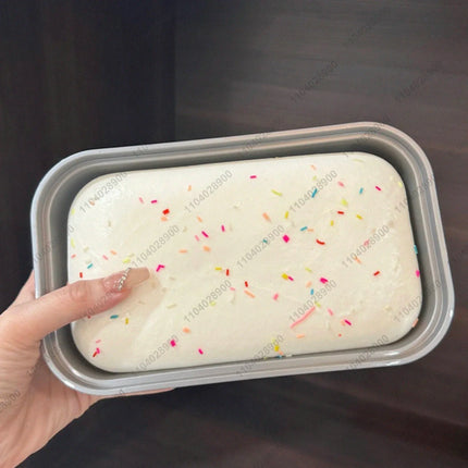 Sticky Box Cake Squishy Toy Slow Rising Squeeze Toy Butter Ice Cream Box Squishy Fidget Toy Anti Stress Release Hand Relax Gift