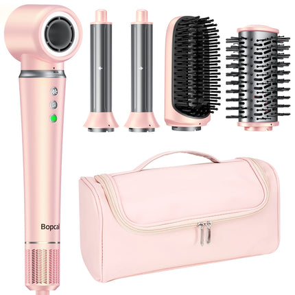 5 in 1 Hair Dryer,Multi Styling Tool,Straightener & 32mm Curling 300 Million Negative Ions Hair Care 1-3 Mins Quick Drying Gifts