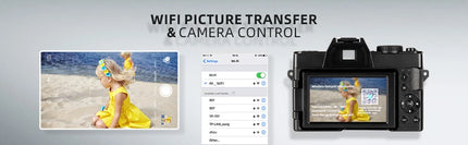 NBD S100F 4K Digital Camera Vlogging 48MP 3"Flip Screen Autofocus 16X Zoom Compact Camera YouTube Wifi Connection