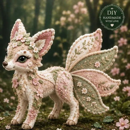 Floral Fabrics Animal Patchwork Set Material Pack Creative Design DIY Sewing Kit Home Decoration Hanging Kit Animal Toy Craft