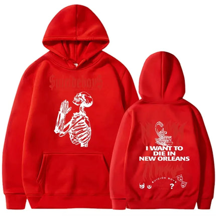 2025 New in gothic Double Sided printed  streetwear Men women VI Ghostface Graphic Hoodie Unisex Fleece Long sleeve Sweatshirts