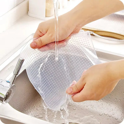 Transparent Silicone Sealing Lid Refrigerator Food Wrap Food-Grade Bowl Lid Strongly Adsorptive Excellent Sealing Property