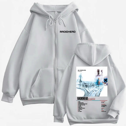 Radiohead Graphic Zip Hoodie / Hoodie Zippé Graphique Radiohead