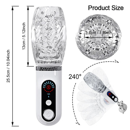 Typhoon- Automatic Telescopic Male Masturbator Thrusting Rotation Vibrating Vagina Masturbation Cup Sex Toys for Men Adult Goods