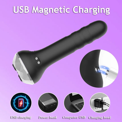 360° Rotating Anal Vibrator Male Prostate Massager Vibrating Rotating Butt Plug Anal Dildo Buttplug Adult Sex Toy for Men Gay