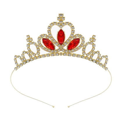 Kids Rhinestone Tiara Princess Headband for Girls Birthday Accessories Bridal Crystal Crown Tiara Wedding Hair Jewelry