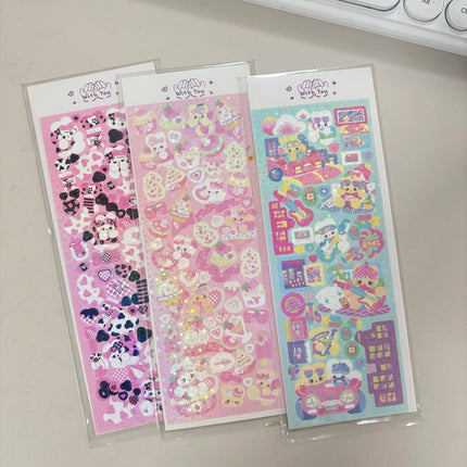 SKYSONIC Number & Letter Series Full Set Journal Stickers Decor Scrapbooking Materials Stationery Postcards Sticker Suppli