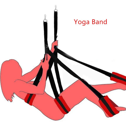 2026 Hot Sex Furniture Soft Sling Sex Swing Hanging Door Hammock BDSM Bondage Rope SM Equipment Sex Toys for Couples Adult Games