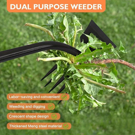 "Manual Garden Weeder Set – Loosen Soil, Remove Roots Easily, Multi-Functional Rake & Hoe for Yard, Garden & Farm Use"