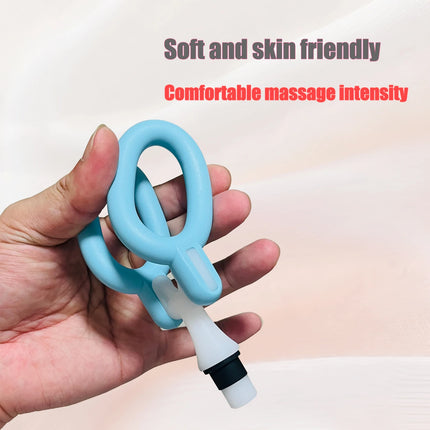 Men's vibrating masturbator Massage gun head soft silicone attachments Adult sexual products Male sex toy fascia gun for penis