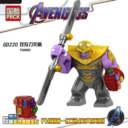 Building blocks, Marvel superheroes, assembled dolls, Spider Man, Iron Man, Venom, Shark, Deadpool, DIY gifts, children's toys