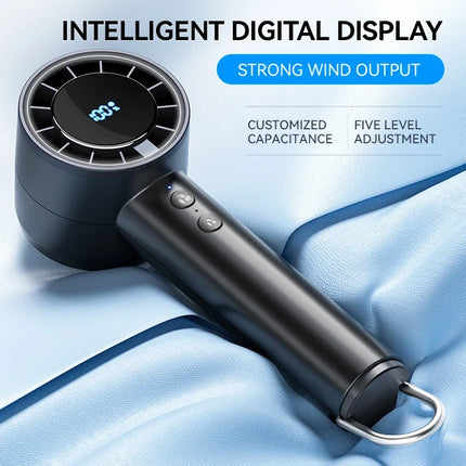 Lenovo Handheld Small Fan Refrigeration Air Conditioner Portable Silent Highspeed Led Display High Wind Power USB Charging Fan
