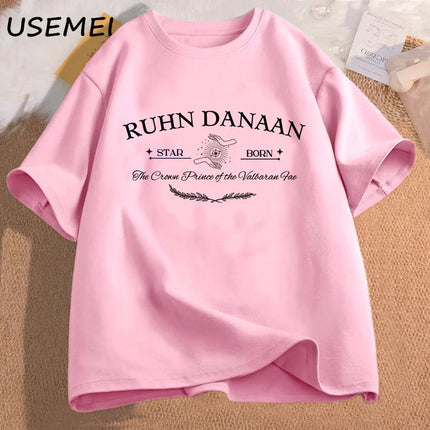 Ruhn Danaan Crescent City T-shirt Rhysand T-Shirt Book Lover Sarah J Maas ACOTAR T-shirt Bookish Cotton Short Sleeve Tee Clothing