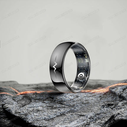 AI ECG Detection Smart Ring Blood Pressure,Heart Rate,Body Temperature Monitor,Waterproof Multiple Sport Track Men Women Rings