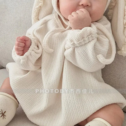 Onesie Baby Childrenwear Autumn Winter Grils Lace Korean Ins Sweet Cute Soft Comfortable Fashionable Cotton Casual