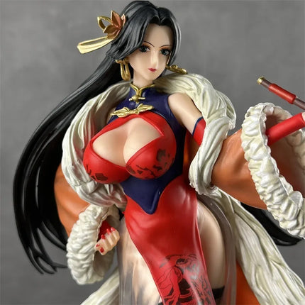 One Piece Boa Hancock Chinese Style Cheongsam Figure Anime Girl Model Collectible Desktop Decoration Gift