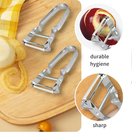 Stainless Steel Peeler Kitchen Vegetable Fruit Peeler Potato Slicer Carrot Peeler Multiple-Function Fruit And Vegetable Peeler