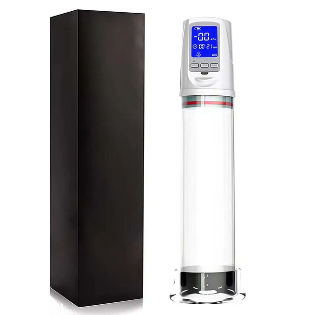 Electric Vacuum Penis Pump Men's Sex Toy Penis Extender 4 Sucking Modes LED Display Rechargeable Cock Training Penis Extension