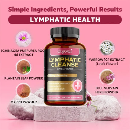 Lymphatic Cleanse Supplement - Lymph System Health Support, Cleansing & Detox, Improves Overall Well-being