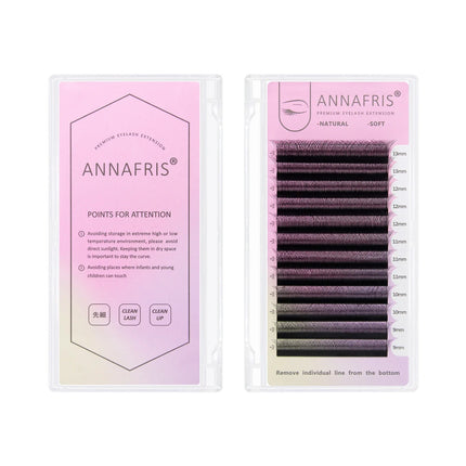 ANNAFRIS 6D W Lash Extensions Natural Soft Premade Volume Fans  6D W Easy Fan Eyelash