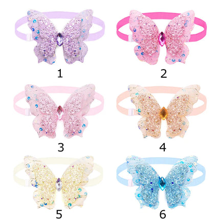 50PCS Dog Bowties Spring Summer Adjustable Pet Collars For Dogs Bow Ties Butterfly Small Puppy Bowknots Fashion Pet Supplies
