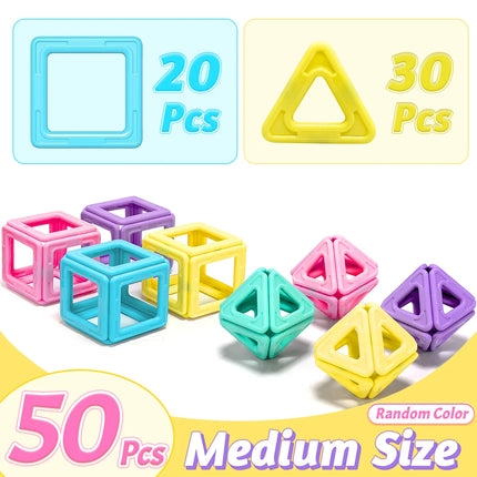Magnetic Block Building Toy - Colorful 3D Puzzle Design,Improve Creativity & Fine Motor Skill, Perfect Halloween & Birthday Gift