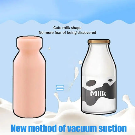 Milk Bottle Shape Male Masturbation Cup Silicone Masturbator Soft Emulational Vaginal Bulge Adult Sex Toys For Men Penis Trainer