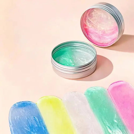 Crystal Clear Non-newtonian Liquid Clay Colorful Non-Toxic Non Stick Hand Crystal Mud Transparent Elastic Crystal Bouncy Slime