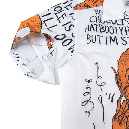 Film Character Printing Hip Hop Wacko Maria Shirt Men Women Loose High Street Top Black White Short Sleeve Shirts