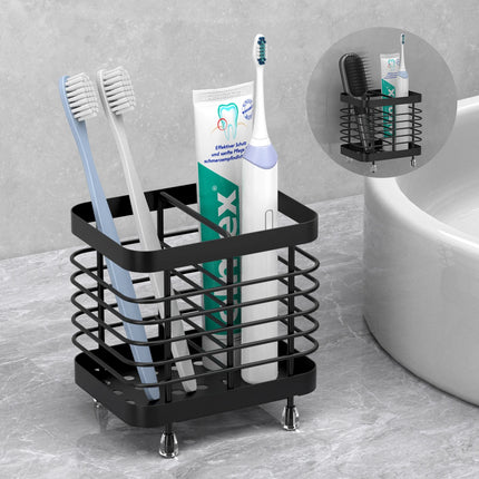 Toothbrush Holders for Bathroom Stainless Steel Electric Toothbrush Holder Wall Mounted Shower Toothbrush Toothpaste Holder