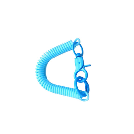 Colorful Lobster Clasp ID Card Holder Lanyard Keyring Anti-lost Spring Rope Retractable Keychain Mobile Phone Chain