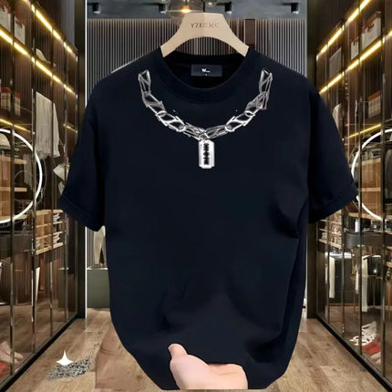Trend Plus Size Men's Youth All-match Top Summer Short Sleeve Simplicity Basic Fashion T Shirts Street Casual Korean Men Clothes