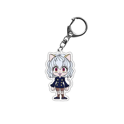 HUNTER HUNTER llavero anime Gon Freecss Killua Zoldyck Hisoka Chrollo Lucilfer Acrylic figure keychain Fans Birthday Gifts 6cm