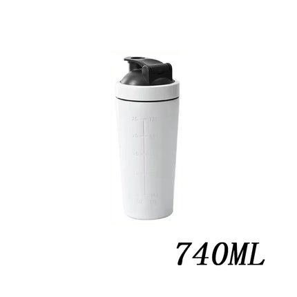 Stainless Steel Protein Powder Shaker Bottle With Steel Ball Leak Proof Gym Fitness Sport Whey Shakes Cup Fitness Sports Mug