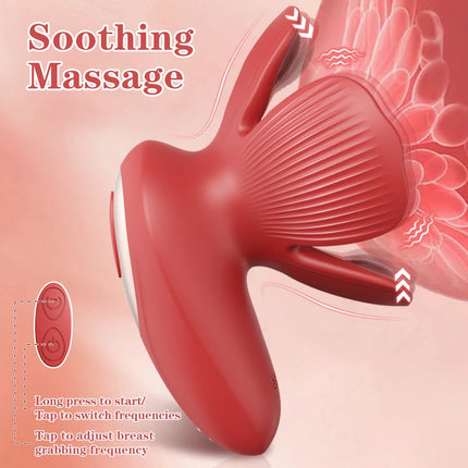 Sex Toys Nipple Vibrator Breast Massager Stimulator Grab Breast Massager for Women Female Breast Masturbator Adult Supplies 18+