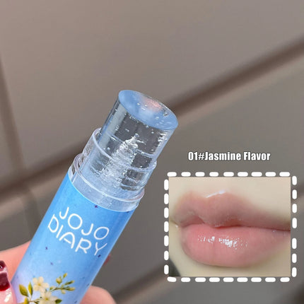 Coconut Hydrating Lip Balm Transparent Colorless Grape Apple Fruity Lip Care Moisturizing Anti-Dry Peach Jelly Lip Balm Makeup