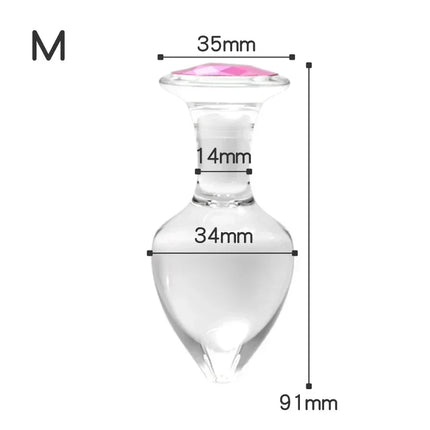 High Quality Glass Anal Plug Smooth Butt Plug Prostate Stimulator Adult Masturbation Sex Toys for Male Female Gay