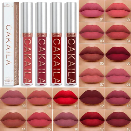 Matte Velvet Lip Glaze Long Lasting Silky Smooth Liquid Lipstick Not Easy To Fade Lip Gloss Makeup Sexy For Women Lip Tint
