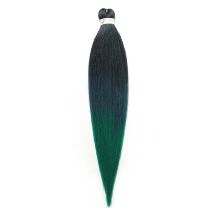 Pre-stretched Braids Hair Professional Itch Free Hot Water Setting Synthetic Fiber Ombre Yaki Texture Braid Hair Extensions