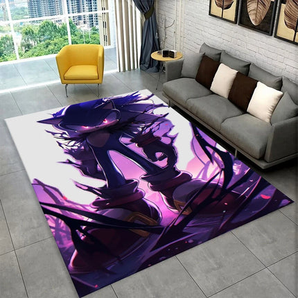 Classic S-Sonic Cartoon Game Carpet Rug for Playroom Bedroom Living Room Sofa Home Decor,kid Area Rug Non-slip Floor Mat Gift