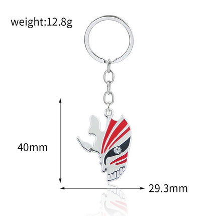 Anime Bleach Keychain Cosplay Props Kurosaki Ichigo Pendant Necklace For Women Men Backpack Charm Choker Jewelry Gifts